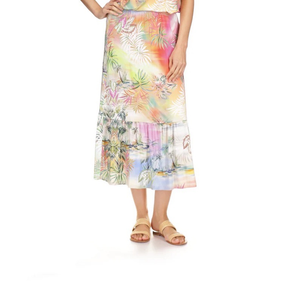 Johnny was the janie single‎ Tropical Midi skirt New